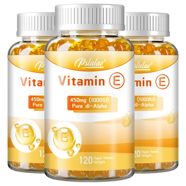 Vitamin E - Promotes Skin, Hair, Nails, Immune and Eye Health,