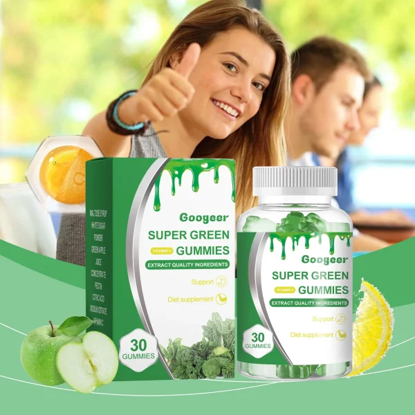 Googeer 30pcs Vitamin C Gummies Apple Cider Vinegar Dietary Supplement Digestive Support Refresh Flavor Body Healthy Gummies