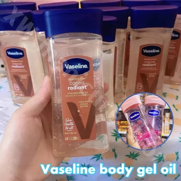 Vaseline Body Care Cocoa Rose Coffee Body Gel Oil Locks in Moisture