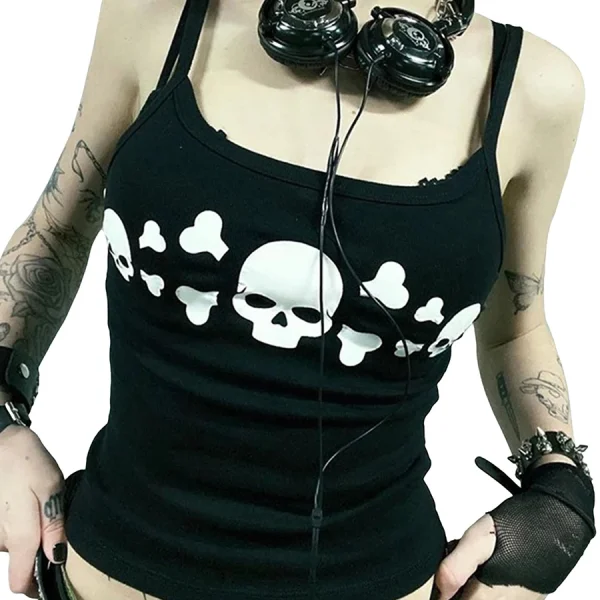 Women Goth Tank Tops