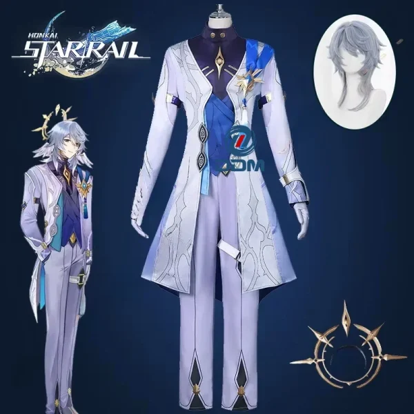 Honkai Star Rail Sunday Cosplay Costume Wig Headwear Game Character Outfits For Men Halloween Carnival Party Comic Con