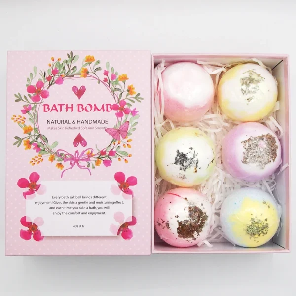 6pcs Bath Bomb Gift Box